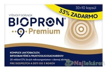 BIOPRON 9 Premium na zachovanie správnej črevnej flóry, 30+10cps