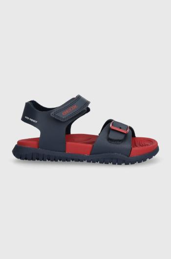 Detské sandále Geox SANDAL FUSBETTO tmavomodrá farba