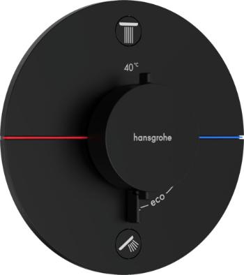 Sprchová a vaňová batéria Hansgrohe ShowerSelect Comfort S bez podomietkového telesa matná čierna 15554670
