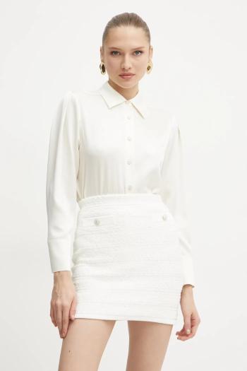 Košeľa Marciano Guess DION dámska, béžová farba, regular, s klasickým golierom, 5RGH01 7246A