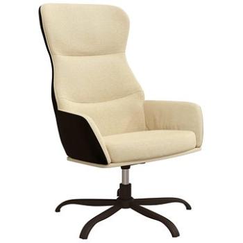 Relaxačné kreslo krémové textil, 341093
