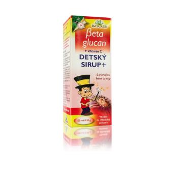 Natures Betaglucan Detský sirup+ s príchuťou lesnej jahody 100 ml