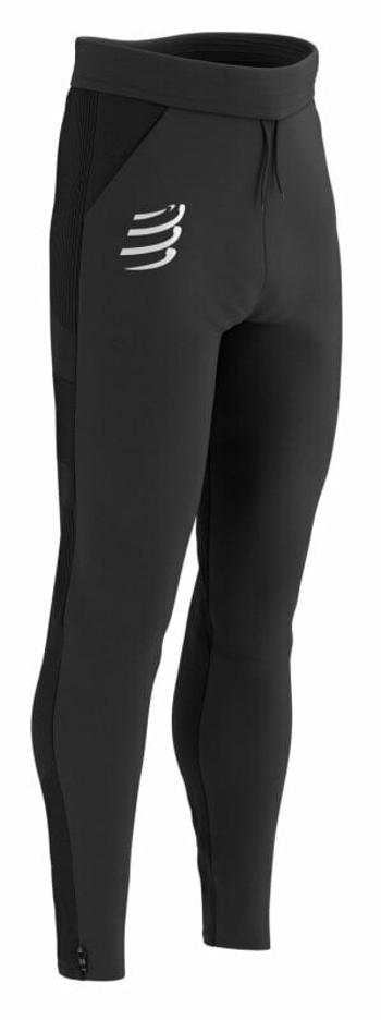 Compressport Hurricane Windproof Seamless Pants Black M Bežecké nohavice/legíny