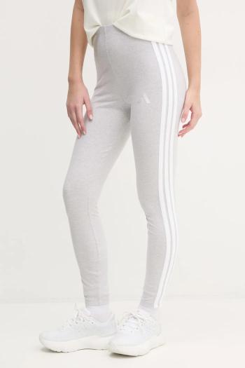 Legíny adidas Essentials dámske, šedá farba, vzorované, JE0075