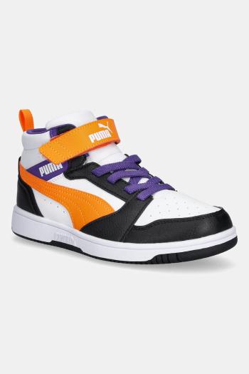 Detské tenisky Puma Rebound V6 Mid AC+ PS červená farba