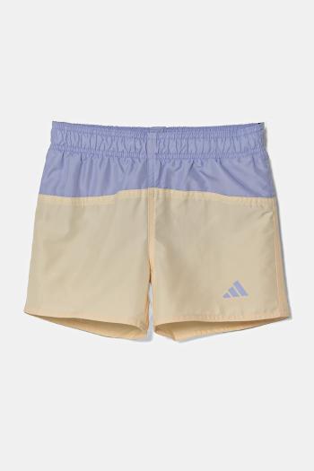 Detské plavkové šortky adidas Performance žltá farba, JL5577