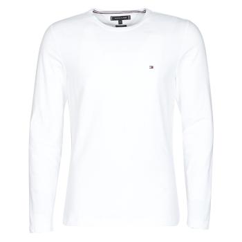 Tommy Hilfiger  STRETCH SLIM FIT LONG SLEEVE TEE  Tričká s dlhým rukávom Biela