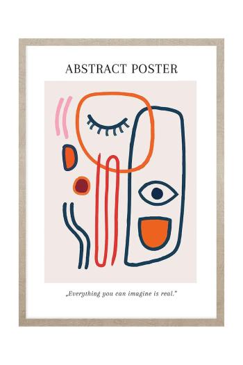Nástenná dekorácia v ráme home & lifestyle Abstract Colorful Faces no.1 50 x 70 cm viac farieb