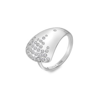 Hot Diamonds Elegantný prsteň s diamantom a topásami Spritz DR295 52 mm