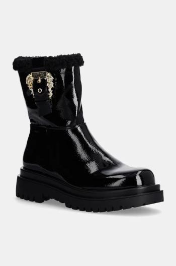 Členkové topánky Versace Jeans Couture Drew dámske, čierna farba, na platforme, 77VA3S69 ZS866 899
