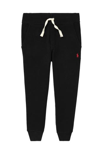 Detské tepláky Polo Ralph Lauren čierna farba, jednofarebné, 322720897002
