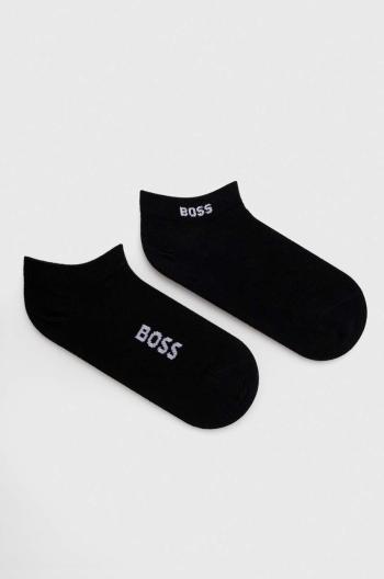 Ponožky BOSS 2-pak dámske, čierna farba, 50502054
