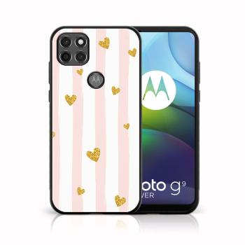 MY ART Silikónový kryt Motorola Moto G9 Power HEARTS (006)