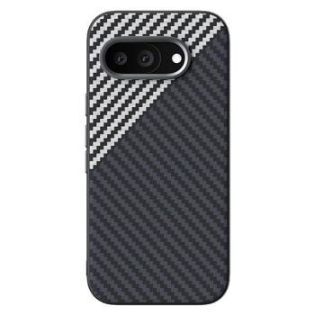 ABEEL C CARBON Ochranný kryt pre Google Pixel 9a BLACK-SILVER