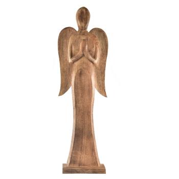 InDecor Anděl z mangového dřeva, 35 x 10 x 108 cm, 108 cm