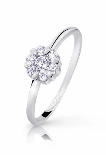 Cutie Diamonds Krásny prsteň z bieleho zlata s diamantmi DZ8050-10-X-2 54 mm