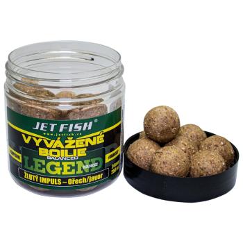 Jet fish vyvážené boilie legend range žltý impuls orech javor 250 ml - 20 mm