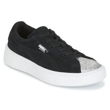 Puma  SUEDE PLATFORM GLAM PS  Nízke tenisky Čierna