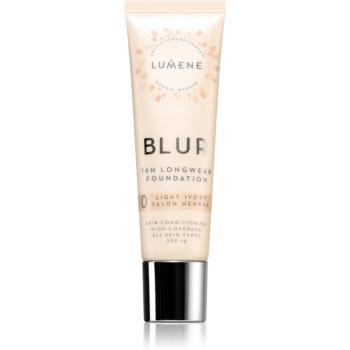 Lumene Blur 16h Longwear dlhotrvajúci make-up SPF 15 odtieň 0 Light Ivory 30 ml