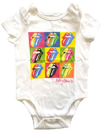 The Rolling Stones Tričko Two-Tone Tongues Kids White 2 roky