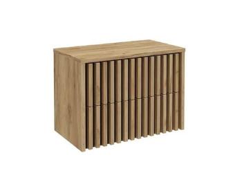 Kúpeľňová skrinka s krycou doskou SAT Delano 80x56x45 cm dub mat DELANO80ZDCDE
