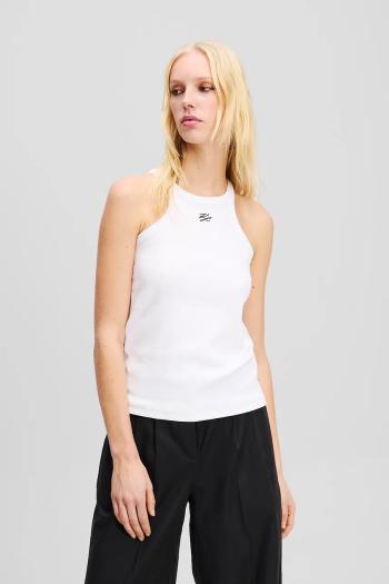 Top Karl Lagerfeld biela farba, A2W17107