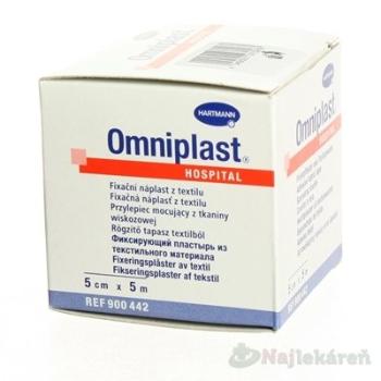 OMNIPLAST náplasť textilná na cievke (5cmx5m) 1ks