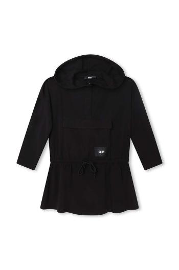 Dívčí šaty Dkny černá barva, mini