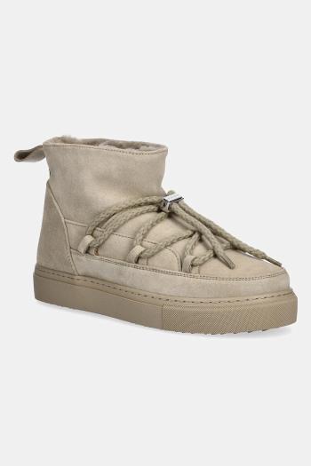 Semišové snehule Inuikii Classic Low zelená farba, 1001.001.0092.356
