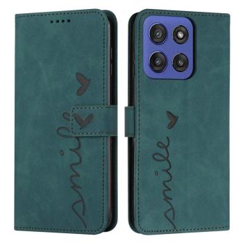 ART SMILE Peňaženkový obal s remienkom pre Motorola Edge 60 / Edge 60 Fusion zelený