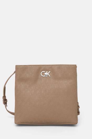 Kabelka Calvin Klein hnedá farba, K60K613137