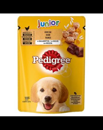PEDIGREE Junior Plic hrana cu pui si orez in aspic 100 g