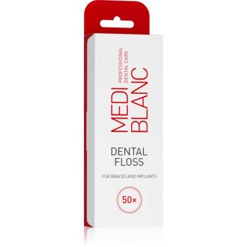 MEDIBLANC Dental Floss For Braces dentálna niť pre strojček a implantáty 50 ks