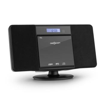 OneConcept V-13 BT, sterosystém s CD MP3 USB bluetooth rádiom, nástenná montáž