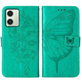 ART BUTTERFLY Peňaženkový obal pre Motorola Moto G54 5G / G54 5G Power Edition zelený