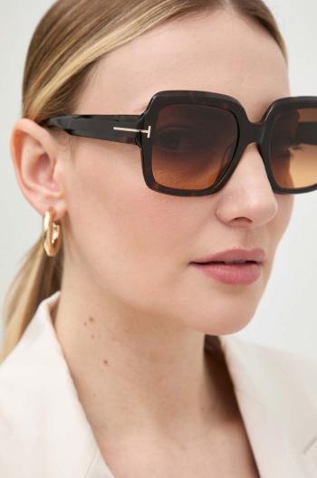 Slnečné okuliare Tom Ford dámske, hnedá farba, FT1082_5452F