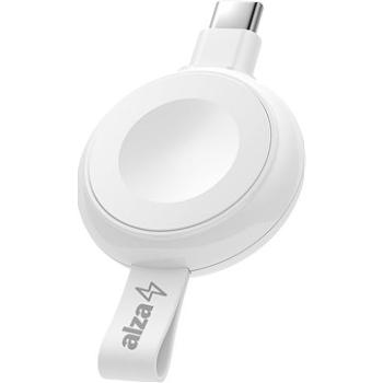 AlzaPower Wireless Watch charger 120 USB-C biela (APW-CCWFA120CW)