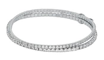 Michael Kors Dvojitý tenisový náramok so zirkónmi Brilliance Kors MKJ8359CZ040
