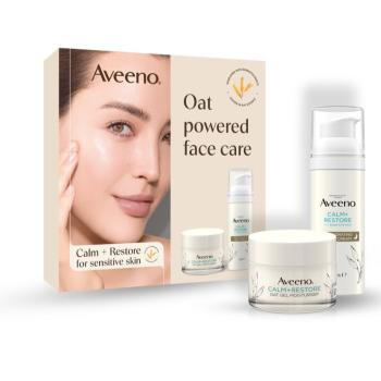 Aveeno Calm + Restore arcápoló szett száraz és érzékeny bőrre