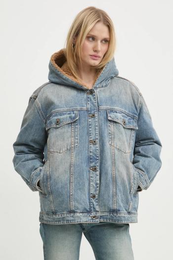 Páperová džínsová bunda Miss Sixty zimná, oversize, 6L4YJ1290000