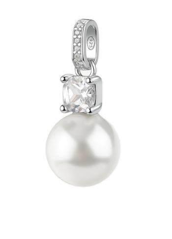 Brosway Strieborný prívesok so zirkónom a perlou Fancy Infinite White FIW132