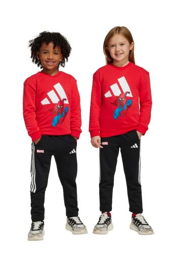 Detská tepláková súprava adidas MRVL červená farba, JN6102