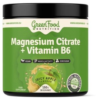 GREENFOOD NUTRITION Magnesium Citrate + Vitamín B6 juicy apple 150 g