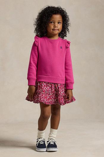 Šaty Polo Ralph Lauren ružová farba, mini, áčkový strih, 312951071001
