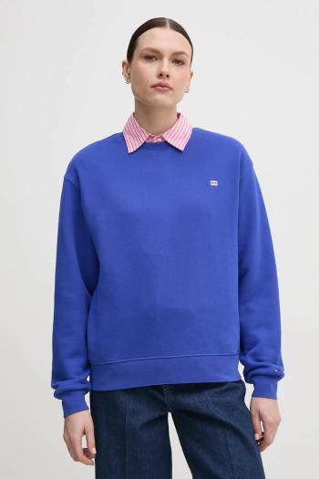 Bavlnená mikina Tommy Hilfiger dámska, fialová farba, jednofarebná, WW0WW45980