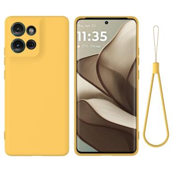 RUBBER Ochranný obal pre Motorola Moto G75 5G žltý