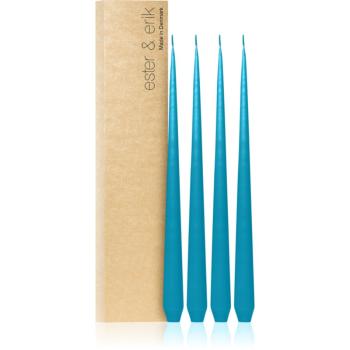 ester & erik taper candle turquoise (no. 56) dekoratívna sviečka 4x32 cm