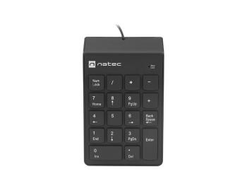 Numerická klávesnica Natec GOBY 2/Drôtová USB/Čierna
