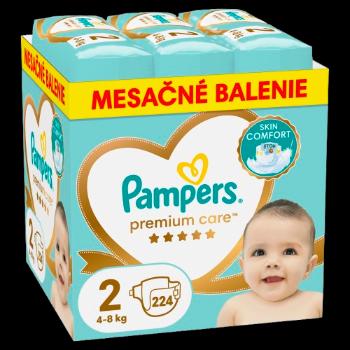 PAMPERS Premium Care Plienky jednorázové 2 (4 - 8kg), 224 ks