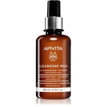 Apivita Cleansing Milk Face & Eyes čistiace mlieko 3 v 1 na tvár a oči 200 ml